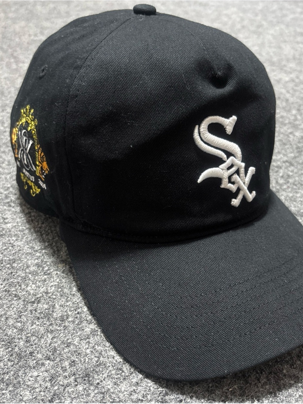Kith & Kin Chicago White Sox Snapback Hat Black Cap Kith MLB Side Patch 2024